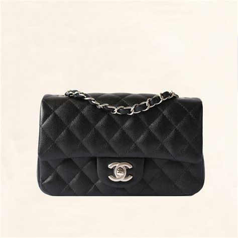 chanel bag black and silver.